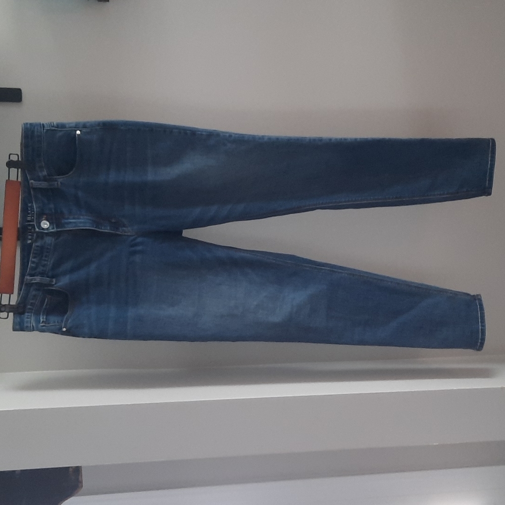White House Black Market sz 12 high rise blue skinny jeans